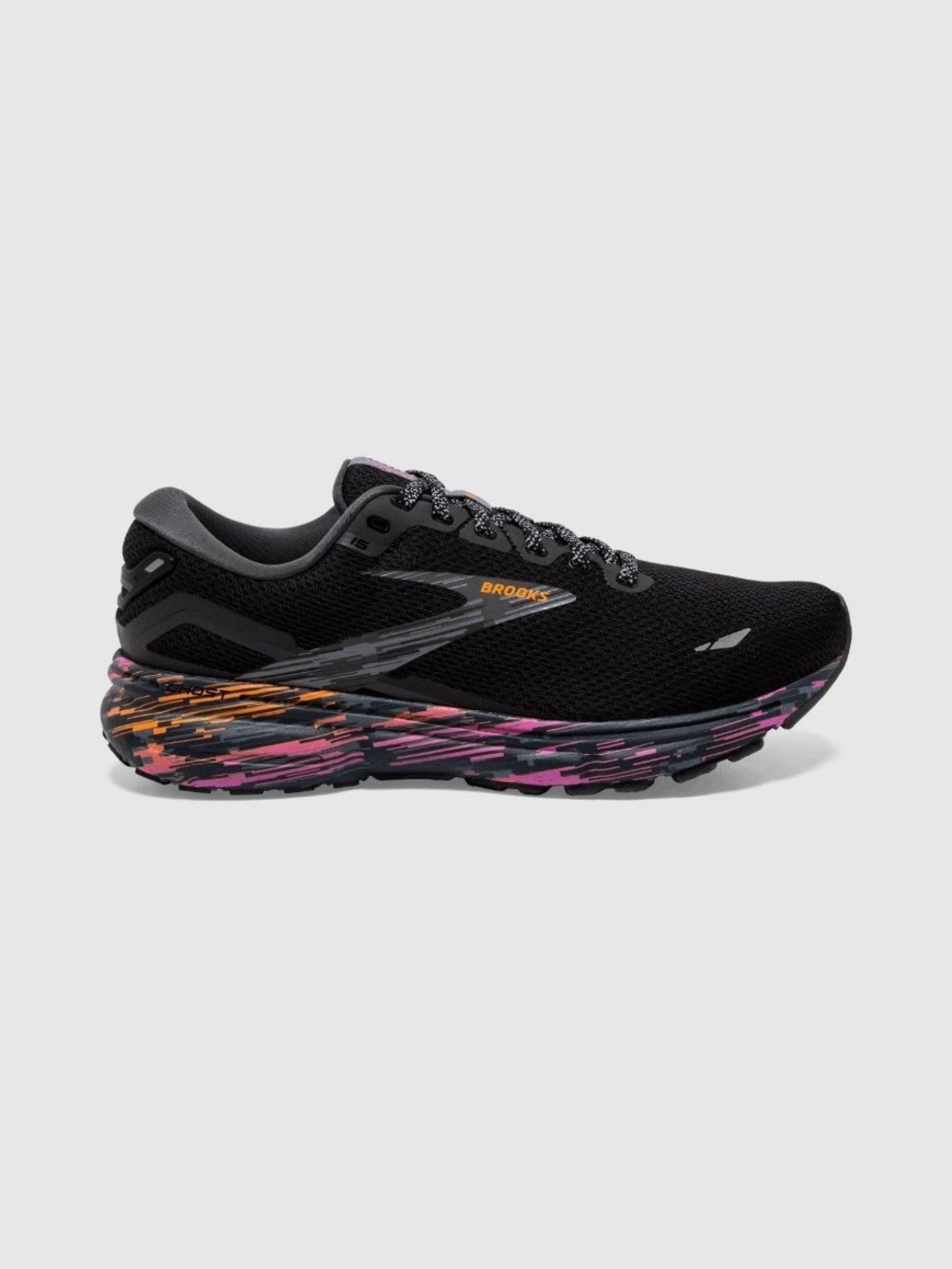 Brooks Ghost 15 Men’s Black Phlox Oriole Running Shoes | Size 11